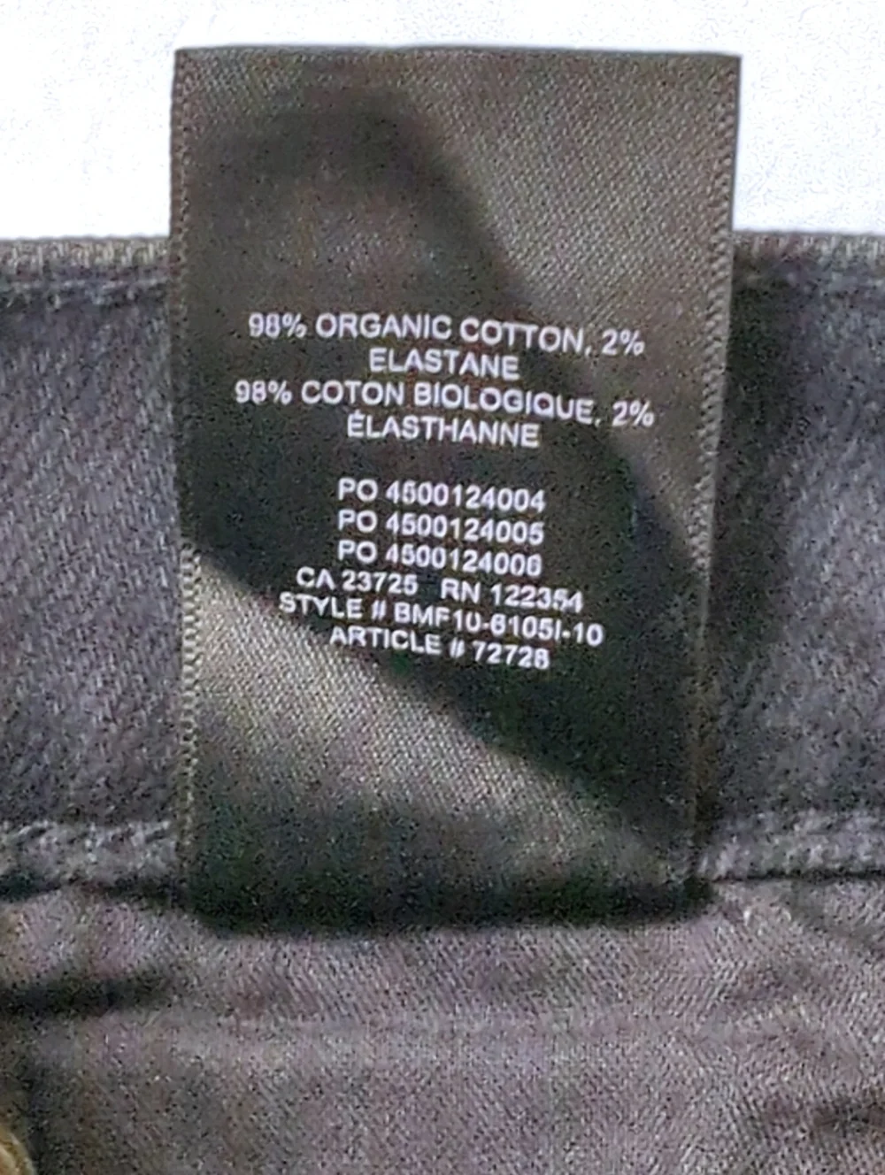 Denim Forum Arlo Jeans High Rise Straight Washed Black Frayed Hem Size 24 - Picture 8 of 8